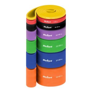 TPE pretestības gumiju komplekts - Power Band PT-S7, 4-82 kg, 7 TPE gumijas, REBEL ACTIVE